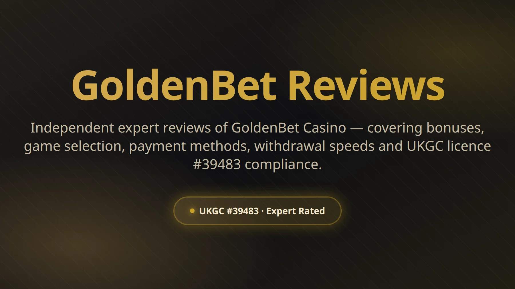 GoldenBet Casino review — licensing, games and bonuses